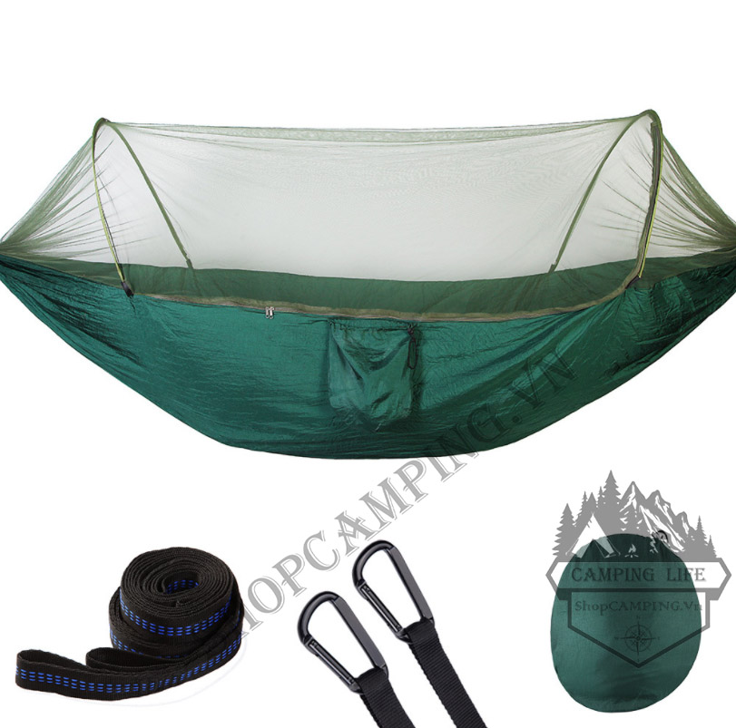 Hamaca Portátil con Mosquitero: ¡Tu Refugio Perfecto al Aire Libre! - Hamaca Portátil Con Toldillo Anti Mosqui