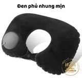  Gối chữ U kê cổ bơm hơi ,gối du lịch không cần thổi ,gấp gọn tiện mang theo du lịch 
