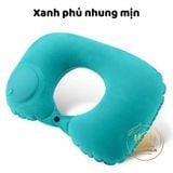  Gối chữ U kê cổ bơm hơi ,gối du lịch không cần thổi ,gấp gọn tiện mang theo du lịch 