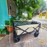  Xe kéo dã ngoại gấp gọn, xe đựng đồ bánh lớn cho du lịch, cắm trại dã ngoại 