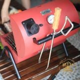  Lò nướng BBQ hun khói Maison Huis có đồng hồ đo nhiệt, bếp nướng than hoa dã ngoại cắm trại 