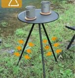  Bàn tròn gấp gọn 3 chân hợp kim nhôm điều chỉnh độ cao tiện lợi phù hợp cắm trại, dã ngoại, du lịch 
