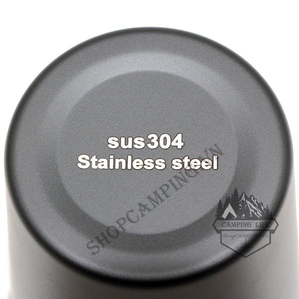  Bộ 4 ly Coolcamp 350ml inox 304, set ly inox xếp gọn kèm túi đựng 
