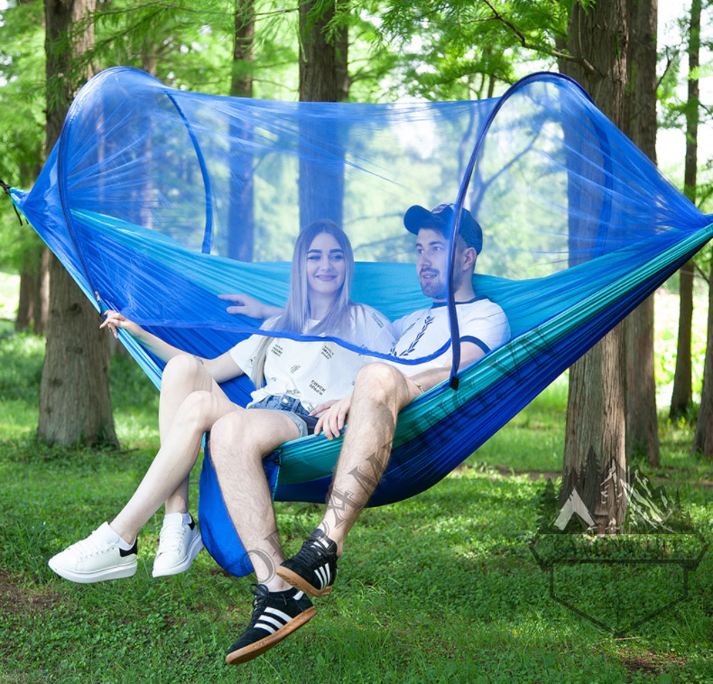 Hamaca Portátil con Mosquitero: ¡Tu Refugio Perfecto al Aire Libre! - Hamaca Portátil Con Toldillo Anti Mosqui