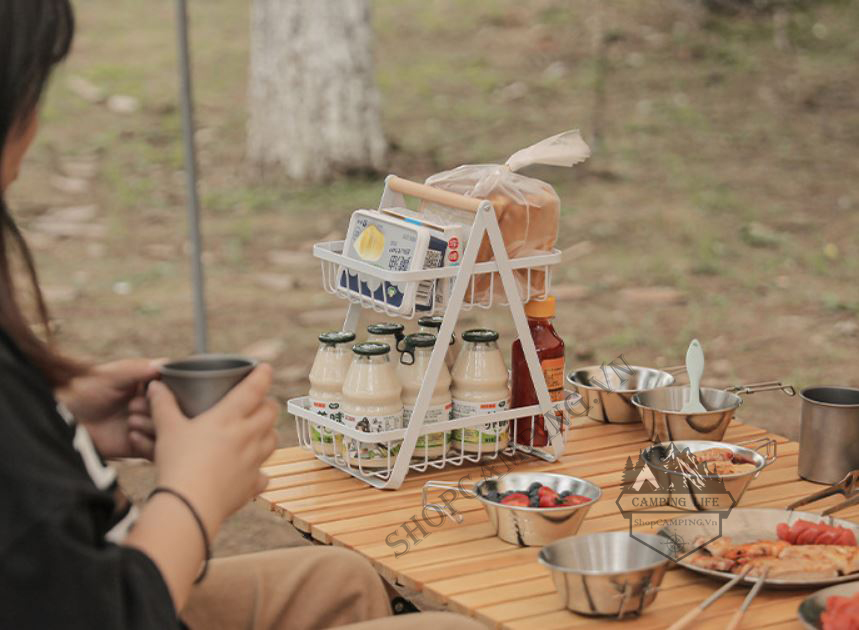 Organizador Almacenador de Frutas de 2 Niveles - Organizador Almacenador De Frutas