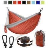  Võng phượt dã ngoại cắm trại du lịch câu cá gọn nhẹ,Võng Hammock kèm dây và móc chuyên dụng 