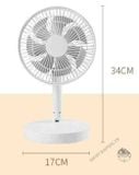  Quạt Tích Điện Gấp Gọn Đa Năng  4 Chế Độ 
