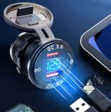  Bộ sạc QC3.0 Cổng USB không thấm nước dành cho Ô tô ,Xe máy 