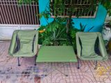 Bộ bàn ghế nhôm gấp gọn dành cho cắm trại, dã ngoại. 