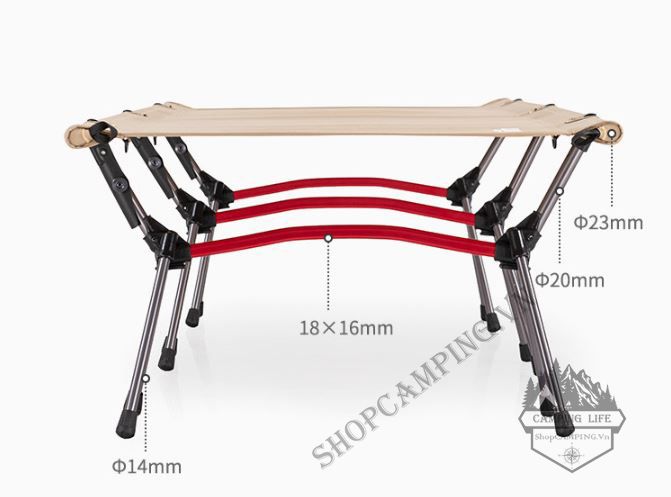  Giường xếp cao gấp gọn hợp kim nhôm 7075 