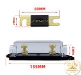  Cầu chì xe oto, cầu chì âm thanh mạ cao cấp 60a-200a 