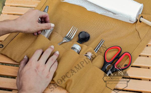  Túi treo, Vải treo dụng cụ tiện lợi, túi đựng đồ dành cho cắm trại dã ngoại 