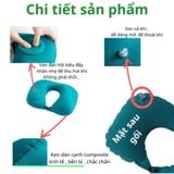  Gối chữ U kê cổ bơm hơi ,gối du lịch không cần thổi ,gấp gọn tiện mang theo du lịch 