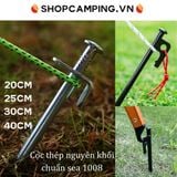  Cọc thép chuẩn sae 1008, cọc gim lều cắm trại, cọc đinh cố định lều cắm trại nguyên khối 