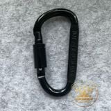  Móc khóa nhôm chữ D đa năng có ren vặn chốt khóa, móc nhôm Carabiner đi phươt, dã ngoại cắm trại 