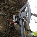  Búa rìu thép carbon đa năng, rìu sinh tồn đi rừng, phượt cắm trại dã ngoại 