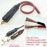  Dây đầu tẩu dài 1m, ổ cắm tẩu sạc đầu cái ô tô, đầu cắm tẩu sạc, công tắc on/off 