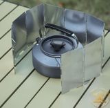  Tấm chắn gió 10 miếng size xl 24cm gấp gọn, tấm che gió bếp cắm trại, du lịch, dã ngoại có hộp đựng Camping VietNam 