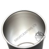  Bộ 4 ly Coolcamp 350ml inox 304, set ly inox xếp gọn kèm túi đựng 