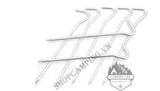  Cọc cắm lều cắm trại bằng nhôm 18cm (10 cọc) 