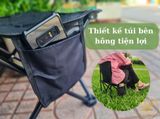  Ghế khung thép xếp gọn kèm túi đựng, ghế xếp câu cá dành cho cắm trại, dã ngoại 