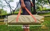  Bàn nhôm vân gỗ gấp gọn 1m2, Bàn xếp gọn cắm trại dã ngoại 