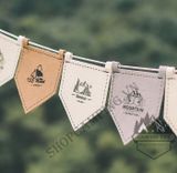  Dây cờ trang trí vải nỉ 12 lá dài 6m, cờ treo lều trại, dercor dã ngoại cắm trại 