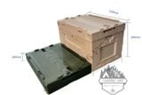  Thùng nhựa gấp gọn dã ngoại 50L, thùng đựng đồ du lịch, cắm trại 