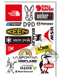  Sticker Logo hãng Camping, hình dán trang trí phượt du lịch 