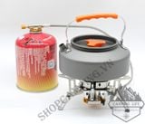 Bếp ga mini dã ngoại chống gió hiệu Halin 3 đầu đốt ( kèm đầu chuyển ga) 