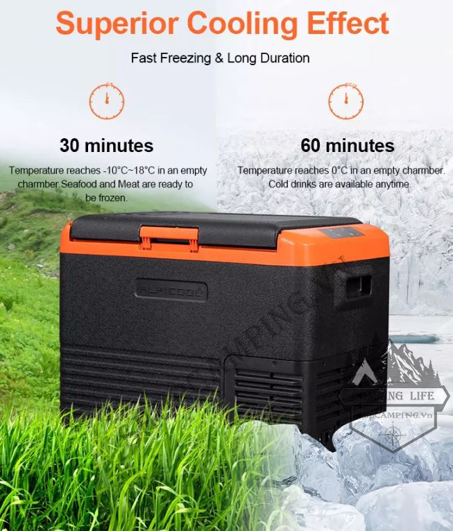  Tủ lạnh CL30 30Lít Alpicool [CHÍNH HÃNG] ,trong nhà tiện lợi (đầy đủ phụ kiện) 