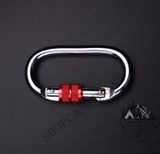  Móc treo khóa chữ D đa năng carabiner dùng treo võng yoga - đi leo núi 