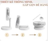  Quạt Tích Điện Gấp Gọn Đa Năng  4 Chế Độ 