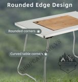  Bàn Alocs gấp gọn bằng thép không gỉ giành cho tiệc BBQ hoạt động cắm trại dã ngoại 