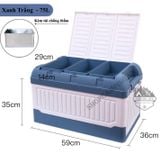  Thùng đựng đồ gấp gọn dung tích 75L, giữ được nước, siêu bền, đựng đồ trên xe hơi, cắm trại dã ngoại ( kèm túi chống thấm) 
