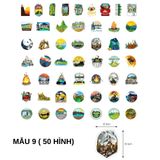 Sticker chủ đề camping hình dán trang trí  phượt du lịch (50 hình) 