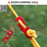  Set 10 dụng cụ căng dây lều hợp kim nhôm siêu nhẹ, móc khóa dây lều, tăng bạt cắm trại, dã ngoại 