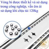  Bộ 2 thanh ray trượt 3 tầng chịu tải 120kg 