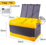  Thùng đựng đồ gấp gọn dung tích 75L, giữ được nước, siêu bền, đựng đồ trên xe hơi, cắm trại dã ngoại ( kèm túi chống thấm) 