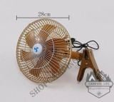  Quạt ô tô 12v, quạt kẹp xe hơi, xe tải 28cm, quạt xe hơi 12v mini, cho xe ô tô , du lịch, dã ngoại 