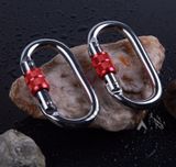  Móc treo khóa chữ D đa năng carabiner dùng treo võng yoga - đi leo núi 