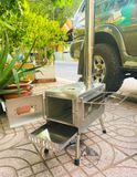  Lò sưởi, bếp sưởi củi Inox dành cho cắm trại dã ngoại 