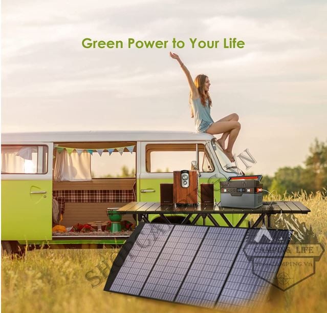  Tấm pin năng lượng mặt trời gấp gọn,tấm pin NLMT dẻo [ Chính Hãng ] ALLPOWER 