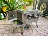  Lò sưởi, bếp sưởi củi Inox dành cho cắm trại dã ngoại 