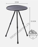  Bàn tròn gấp gọn 3 chân hợp kim nhôm điều chỉnh độ cao tiện lợi phù hợp cắm trại, dã ngoại, du lịch 