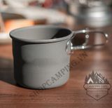  Cốc nhôm, ly uống trà, cafe 150ml gấp gọn phù hợp cắm trại, dã ngoại, du lịch 