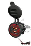  Bộ sạc QC3.0 Cổng USB không thấm nước dành cho Ô tô ,Xe máy 