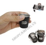  Set 4 ly Inox uống rượu Coolcamp dành cho cắm trại dã ngoại 