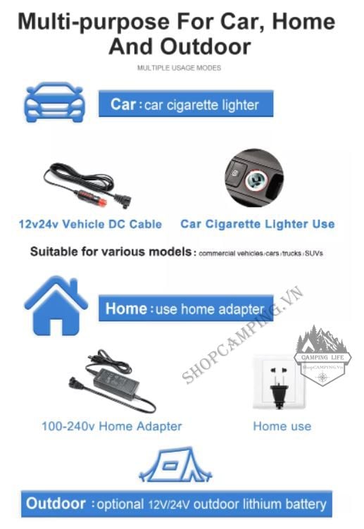  Tủ lạnh LG T60 60 Lít Alpicool 2 ngăn riêng biệt, tủ lạnh xe hơi, tủ lạnh trong nhà tiện lợi [CHÍNH HÃNG] 