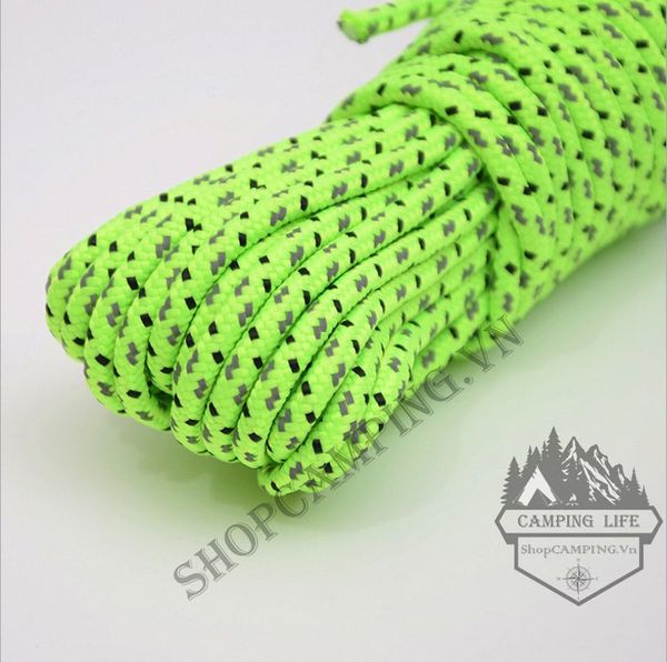  Dây dù phản quang căng dựng lều bạt chống gió phơi treo móc đồ cắm trại dã ngoại 5 mét 